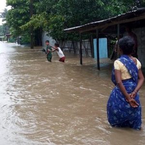 बाढीको जोखिममा रहेका घरमा रातो झण्डा