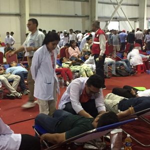 एकै स्थानमा एक हजार ७१७ जनाले रक्तदान गरेर नयाँ ‘रेकर्ड’ कायम