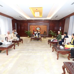 एघारौं विश्व योग दिवसको तयारीबारे प्रधानमन्त्रीसँग छलफल