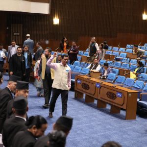 राप्रपा र रास्वपाद्वारा बहिस्कार, बजेटबारे सदनमा उठेका प्रश्नको जवाफ दिने कार्यसूची