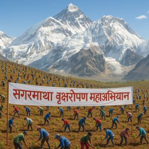 बीसवर्षे सगरमाथा वृक्षरोपण महाअभियान घोषणा