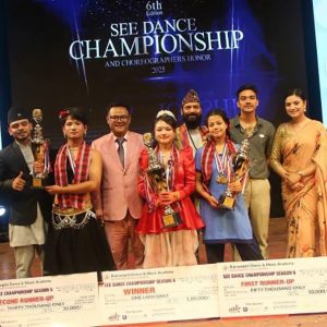 शिवानीलाई एसइई डान्स च्याम्पियनसिप उपाधि