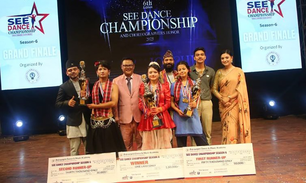 शिवानीलाई एसइई डान्स च्याम्पियनसिप उपाधि