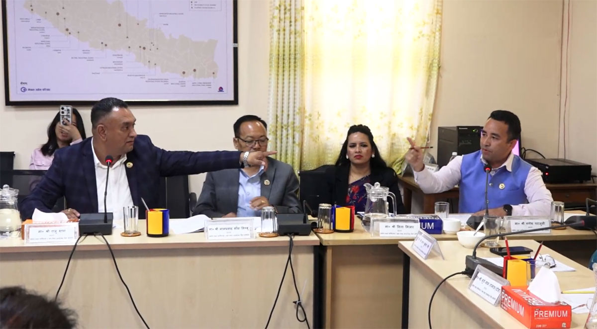 उद्योग समितिमा सांसदहरुबीच चर्को वादविवाद !