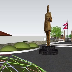 पुनर्निर्माण हुँदै भानु घाँसी पार्क