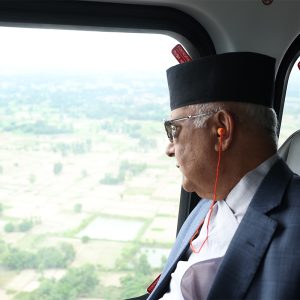 प्रधानमन्त्रीबाट तराई मधेसको सुख्खा क्षेत्रको अवलोकन(तस्वीरहरु)