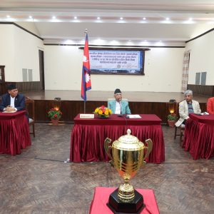 खेलाडीले देशको परिचय र प्रतिष्ठालाई माथि उठाउन योगदान गरेका छन् : प्रधानमन्त्री ओली