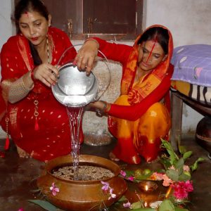 भाद्र शुक्ल पञ्चमीः बिरुडा भिजाएर सुरु गरियो गौरा पर्व
