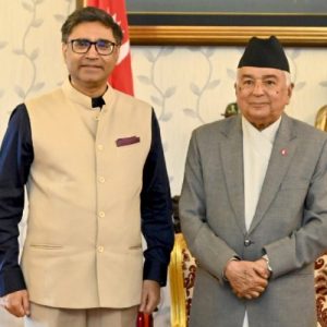 राष्ट्रपति पौडेलद्वारा भारतीय विदेश सचिवसँग भेट,उनले भने’भारतको प्रगतिको लाभ लिन चाहन्छौं’