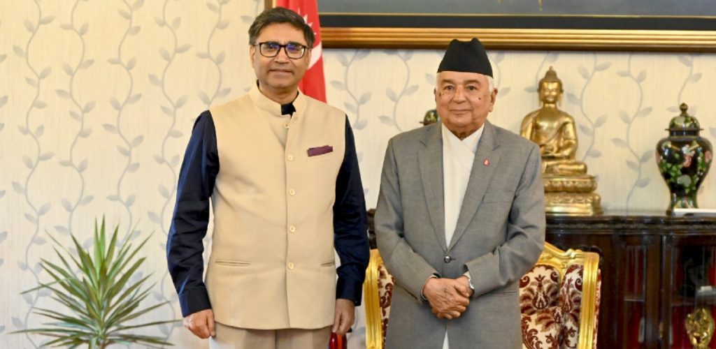 राष्ट्रपति पौडेलद्वारा भारतीय विदेश सचिवसँग भेट,उनले भने’भारतको प्रगतिको लाभ लिन चाहन्छौं’