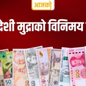 आजका लागि विदेशी मुद्राको विनिमय दर सार्वजनिक