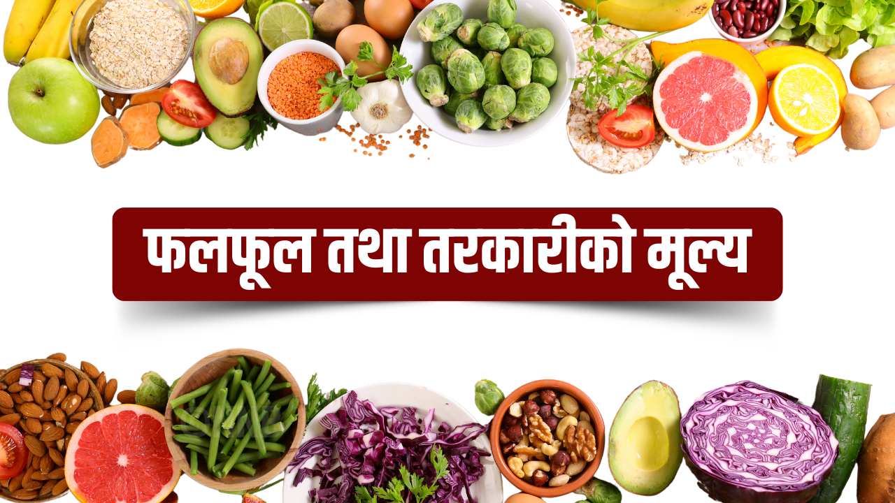 आज ११ असोज २०८२ शनिवारको तरकारी र फलफूलको मूल्य