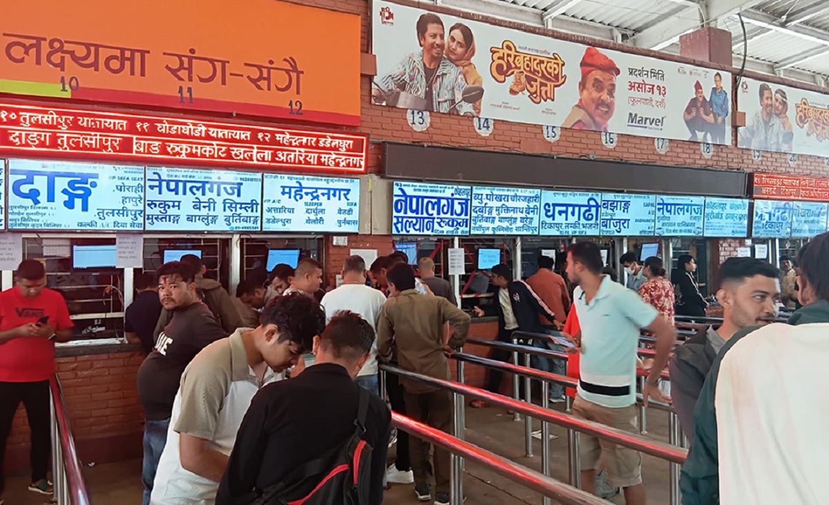 असोज ६ देखि दसैँसम्म रुट परमिट खुला, बसपार्कमा यात्रुको घुइँचो