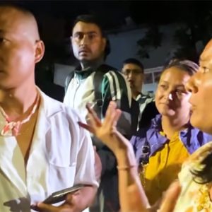 प्रधानमन्त्री कार्कीको राजीनामा माग्दै सुदन गुरुङ समूहको बालुवाटारमा नाराबाजी