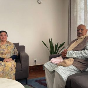 पूर्वराष्ट्रपतिद्वय यादव र भण्डारीबीच भेटवार्ता