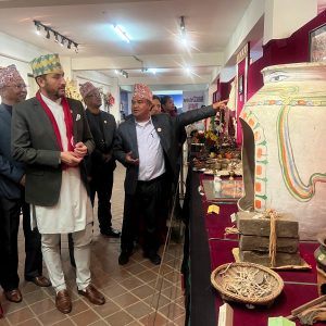 मन्त्री खरेलद्वारा ज्यापू सङ्ग्रहालयको अवलोकन