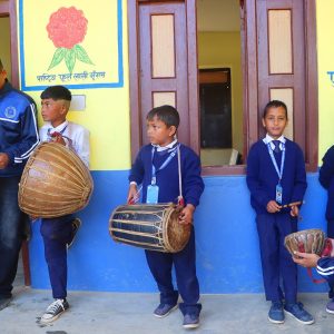 बागलुङमा विद्यालयस्तरबाटै पन्चैबाजा संरक्षण अभियान